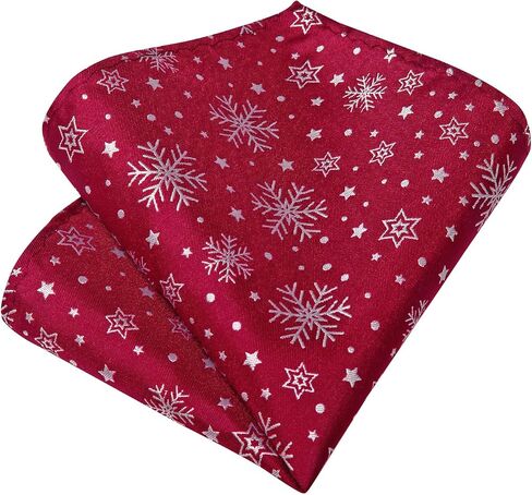 DiBanGu Christmas Ties for Men Festival Mens Holiday Tie and Pocket Square Set Santa Xmas Party Vacation Necktie in Kuwait