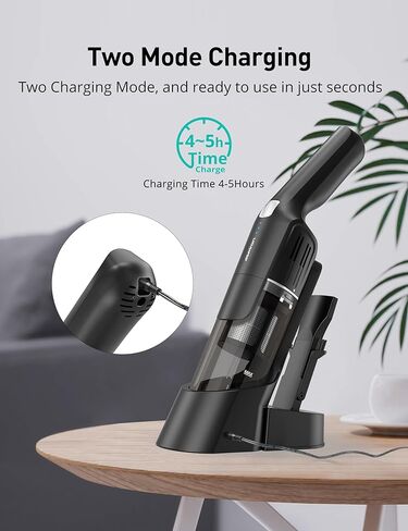 Aspiron Handheld Vacuum Cordless, 500ml Portable Hand Vacuum Cleaner, Car Vacuum Cleaner Cordless Rechargeable with Fast Charging Dock, Reusable Filter for Car, Home, Pet in Saudi Arabia
