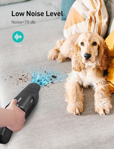 Aspiron Handheld Vacuum Cordless, 500ml Portable Hand Vacuum Cleaner, Car Vacuum Cleaner Cordless Rechargeable with Fast Charging Dock, Reusable Filter for Car, Home, Pet in Saudi Arabia