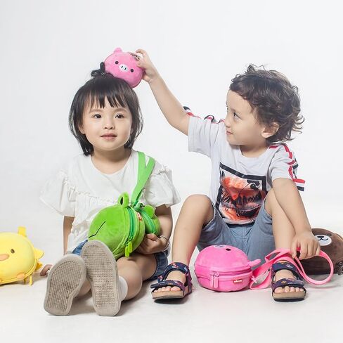 Supercute Plush Coin Purse, Cute Cartoon Zipper Change Pouch with Key Ring for Women Men Kids (Bear) in Saudi Arabia
