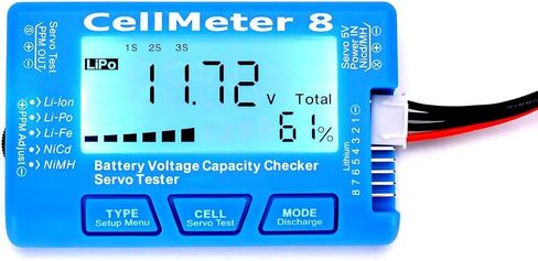 RC Cellmeter 7 الرقمية قدرة البطارية مدقق تحكم تستر جهاز قياس الجهد الكهربائي ل يبو الحياة ليثيوم أيون NiMH البلى خلية متر in Saudi Arabia