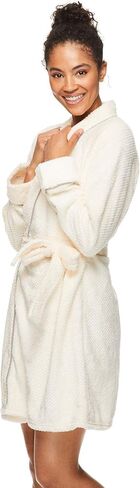 TAHARI Womens Honeycomb Plush Robe, Womens Robes Knee Length, Womens Bathrobe, Short Robes for Women in Saudi Arabia