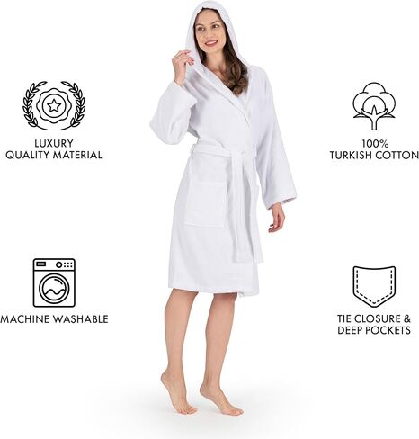 Nine West Women's Hooded Terry Bathrobe in Saudi Arabia