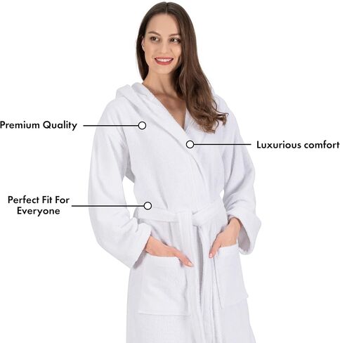 Nine West Women's Hooded Terry Bathrobe in Saudi Arabia