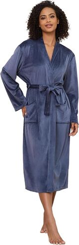 Artfasion Women Robe Lightweight Bathrobe: Length V-Neck House Coats Velor Winter Robes for Spa Home Leisure Sleep Travel in Saudi Arabia