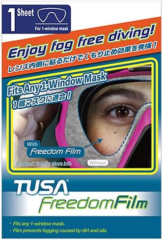 TUSA Anti-Fog Freedom Film for Scuba Diving/Snorkeling Masks, fits M-1007S Paragon S Masks in Saudi Arabia