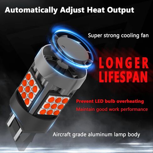 7443 LED Bulbs Red Brake Light for Toyota Tacoma 2016-2020 2021 2022 2023, W21/5W Stop Tail/Rear Side Marker Lights 1000K Red Super Bright in Kuwait