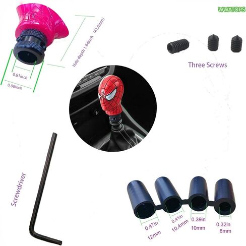 car Gearshift Head, car Operating Lever Head, Resin Gearshift knob, car Transmission Gearshift Lever, Handle Suitable for Most Manual Vehicles(RED) in Saudi Arabia