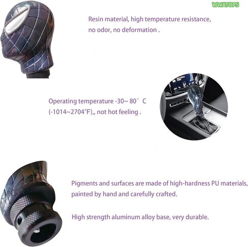 car Gearshift Head, car Operating Lever Head, Resin Gearshift knob, car Transmission Gearshift Lever, Handle Suitable for Most Manual Vehicles(RED) in Saudi Arabia