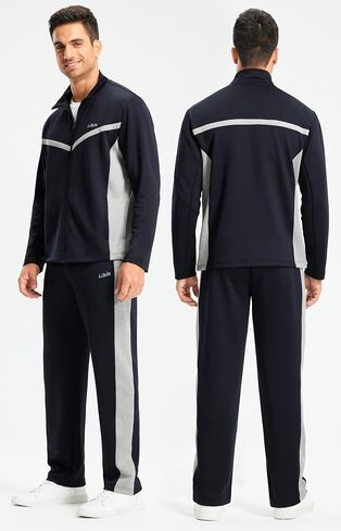 Libin Men's Tracksuits Athletic Outfits Set 2 Piece, Warm Up Sweatsuits Track Suits Sets in Saudi Arabia