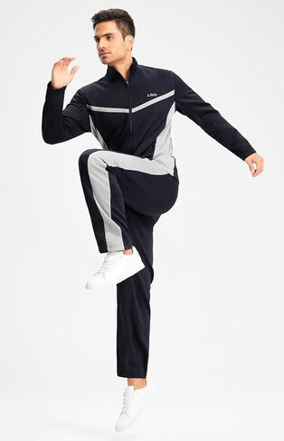Libin Men's Tracksuits Athletic Outfits Set 2 Piece, Warm Up Sweatsuits Track Suits Sets in Saudi Arabia