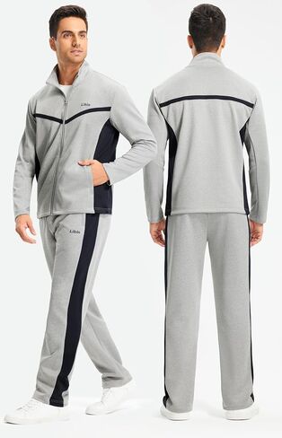 Libin Men's Tracksuits Athletic Outfits Set 2 Piece, Warm Up Sweatsuits Track Suits Sets in Saudi Arabia