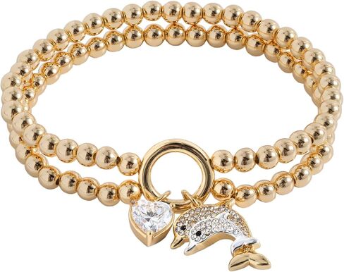 Alex and Ani AA763823TT,Sunflower and Bee Double Stretch Bracelet,Two Tone,Multi, Bracelets in Saudi Arabia