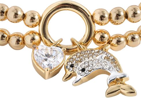 Alex and Ani AA763823TT,Sunflower and Bee Double Stretch Bracelet,Two Tone,Multi, Bracelets in Saudi Arabia