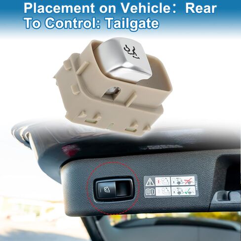 Trunk Release Switch No.2059051713 Rear Door Hatch Liftgate Latch Button Switch for Mercedes-Benz C180 C180 C200 C300 Plastic Beige in Saudi Arabia