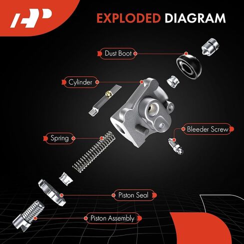 A-Premium Front Drum Brake Wheel Cylinder Compatible with Select Ford and International Harvester Models - F-600, F-700, F-7000, F-800, F-8000, FT800, L800, L900, LN700, LN800, Cargostar, 2-PC Set in Saudi Arabia