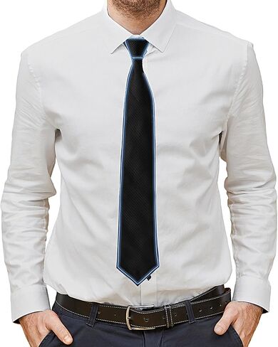 Led Light up Accessories For Men LED Necktie For Adult Kids Christmas Parties Favors Rave Outfit,Costume,Gift in Kuwait