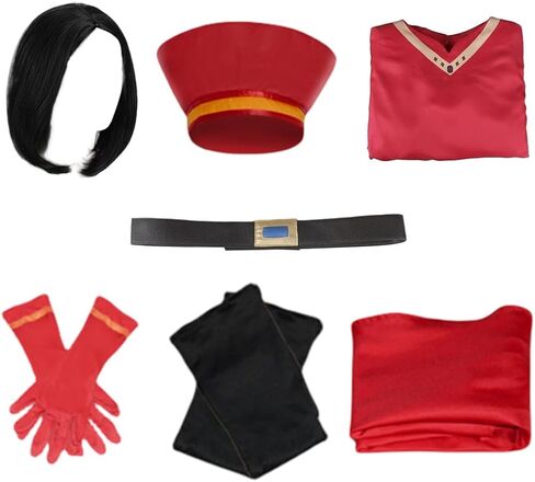Lord Farquaad Costume Halloween Lord Farquaad Cosplay Red Cloak Top Costumes Robe Cape Clothes Full Set in Saudi Arabia