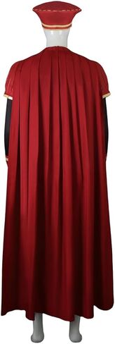 Lord Farquaad Costume Halloween Lord Farquaad Cosplay Red Cloak Top Costumes Robe Cape Clothes Full Set in Saudi Arabia