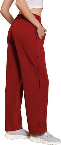 Deyeek Tear Away Pants for Women Side Snap Button Sweatpants Loose Fit Casual Post Surgery Adaptive Clothing with Pockets in Saudi Arabia