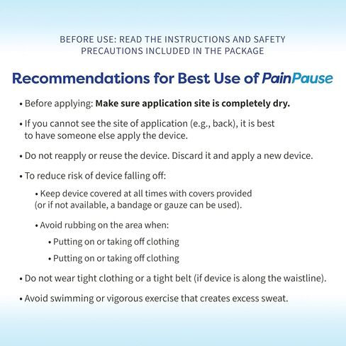 Long Lasting Pain Relief - Back, Hip, Knee, Neck, Plantar Fasciitis, and Others - Relief for Up to 7 Days, Clinically Tested, 4 Devices in 2 Pouches in Saudi Arabia