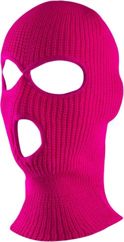 قناع تزلج حراري من Super Z Outlet Knit Sew أكريليك خارجي كامل للوجه مقاس واحد يناسب الجميع (أسود) in Kuwait