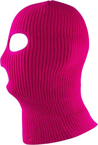 قناع تزلج حراري من Super Z Outlet Knit Sew أكريليك خارجي كامل للوجه مقاس واحد يناسب الجميع (أسود) in Kuwait