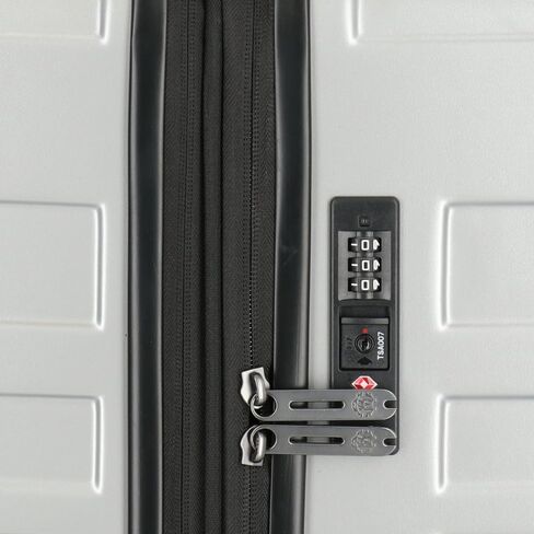 ROBERTO CAVALLI Luxury 3 Piece Luggage Set, Expandable Hard Shell Suitcases with 8 Spinner Wheels, TSA Lock Large Suitcase Set for Men and Woman -Silver in Saudi Arabia