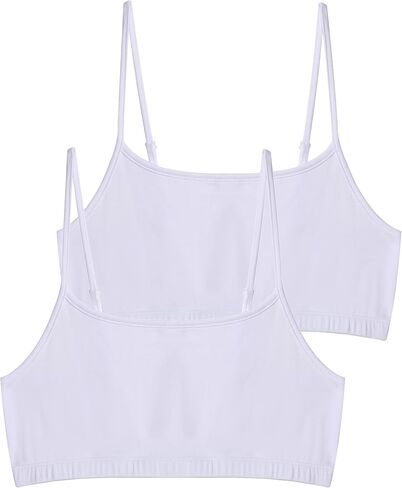 Comfneat Women's 2-Pack Spaghetti Strap Cotton Spandex Brassieres in Kuwait