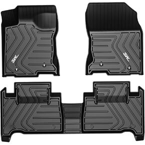3W Floor Mats Fit Acura RDX 2019-2024 TPE All Weather Custom Fit Floor Liner for Acura RDX 1st and 2nd Row Full Set Car Liners Black