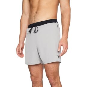 YOGA CROW Men's Flow Hot Yoga Workout Shorts - 5" Inseam - Quick Dry - Inner Liner - Zipper Pockets, Gym, Running, Hiking
