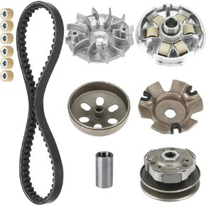 Clutch and Variator Assembly Set with 743 belt for GY6 125cc&150cc 152QMI 157QMJ 4-Stroke Engine Scooter ATV Taotao Roketa Sunl