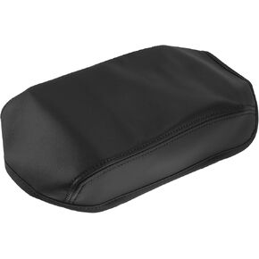 Microfiber Leather Auto Car Armrest Protective Cover Pad for Honda Civic 2012 2013 2014 2015 Black Leather with Black Stitching Automotive Parts