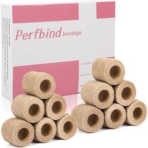 perforate,2",6Blue&6Pink,self Adhesive,pet,Sport,Athletic,Pressure,Tear Easily,Breathable,Elastic,Stretch,self Stick,Bandage,warp,