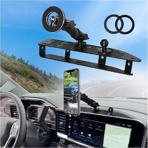 2024 Silverado Sierra Metal Dash Platform Phone Mount Magnetic Phone Holder for 2022 2023 2024 2025 Silverado&Sierra Cell Phone Holder Dash Phone Mount 2024 Silverado Dash Mount