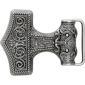 HAQUIL Thor Hammer Belt Buckle Norse God Thors Hammer Mjolnir Belt Buckle