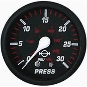 Faria Beede Instruments 14612 Pro Water Pressure Gauge Kit 30 PSI - Red, 2"