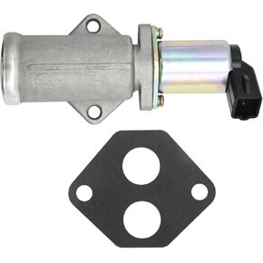 E7TZ-9F715-A Fuel Injection Idle Air Control Valve with Gasket Replacement for Ford E-350 Econoline Club Wagon 1986 1987 1988 1989 1990 Replaces E7TE-9F715-FA E7TE-9F715-F1A