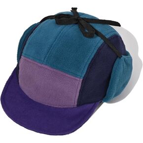 Croogo Fleece Baseball Cap with Ear Flaps Warm Earmuff Cap Foldable Trapper Hat