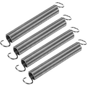 uxcell 1Pcs Extended Spring 1-1/4 inch x 10 inch, 0.14 inch Spring Steel Dual Hook Tension Springs for Machinery Construction Industrial in Saudi Arabia