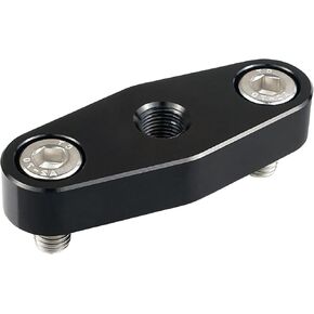 Bevinsee Turbo Oil Return Drain Flange GT40 GT42 GT47 1/8"npt Inlet GT Series Turbo Oil Return Drain Flange Adapter Aluminum