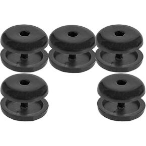1 Pack 5 Sets Universal Car Seat Belt Stopper Kit, Universal Seat Belt Retention Anti-Slip Button Set, Suitable For Most Cars, Trucks, Suvs. Black
