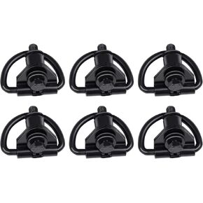6Pcs D-Rings Rear Cargo Tie Down Hook Compatible with 2015-2023 Ford Transit 150 250 350 350 HD Cargo Van,Rear Hook Loop Point Bolt Replace BK21V550A74AD, V550A74-AD(3" *1 3/8" *3 1/4")