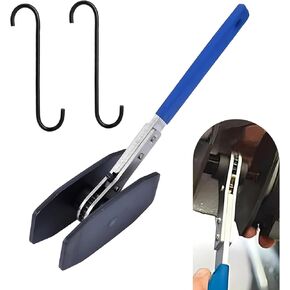 1 PC Car Disc Brake Piston Compressor Wrench, Steel Brake Piston Separator Adjustment Tool with S-hook, Ratchet Brake Caliper Repair Accessories, Suitable for Most Car Models (Blue)