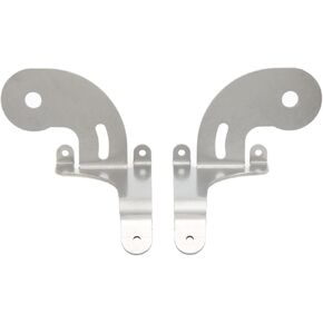 Spotlamp Mounting Bracket, Anti Slip 2pcs Waterproof Fog Light Brackets Left Right Chrome Replacement for Mini R50 R52 R53 for Upgrade