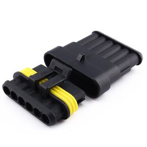 KIMISS Quick Disconnect, Waterproof Electrical Wire Connector Plug 1 2 3 4 5 6 Way Pin for Car Truck Automotive Electrical Connectors Quick Disconnect