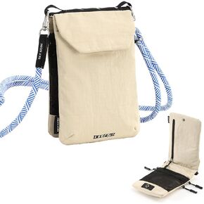 Travel Passport Holder Small Crossbody Bag RFID Organizer Case Easy to Conceal Travel Pouch for Daily Use & Outdoor Activities (Green)