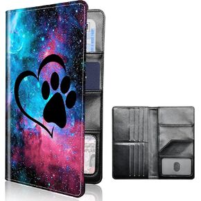 Reading Cat Passport Holder for Travel Essentials,Slim Travel Wallet RFID Blocking Card Case Cover Passport Cover,Passport Book Holders for Women/Men