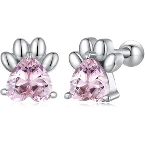 MUNDELL 925 Sterling Silver Butterfly Firefly Hummingbird Stud Earrings Owl Poker Heart Hypoallergenic Earrings for Women Fine Jewelry