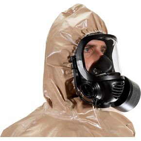 MIRA SAFETY M MIRA SAFETY Suit Disposable Protective Coverall with Hood and Elastic Cuff Size LARGE XLARGE Respiratory Protection (HAZ-SUIT LG/XLG)